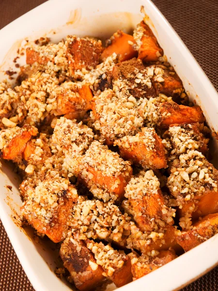 Pompoen met noten casserole — Stockfoto