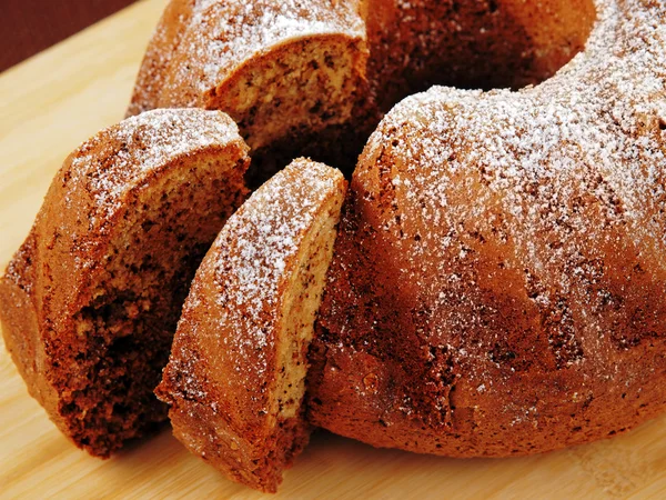 Vanilla cake, homemade — Stock Photo, Image