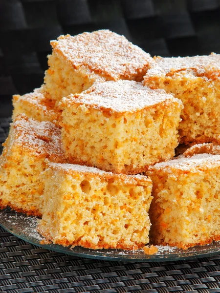 Słodkie ciasto pomarańczowe — Zdjęcie stockowe