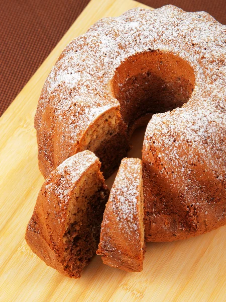 Bolo de baunilha, caseiro — Fotografia de Stock