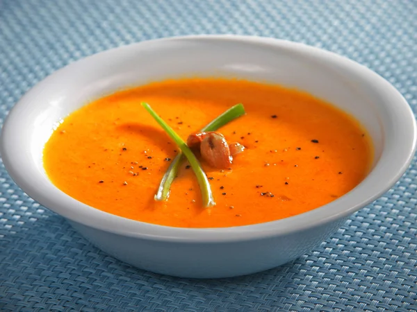 Soupe à la crème de saumon — Photo