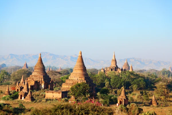 Starożytne pagody w bagan, myanmar — Zdjęcie stockowe