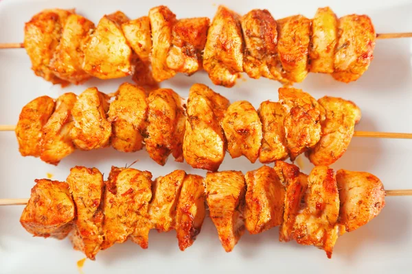 Moroccan chicken skewer — Stock Photo, Image