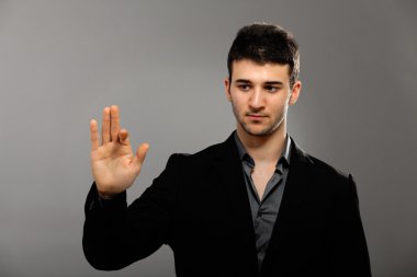 genç işadamı işaretleme