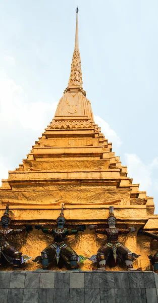玉佛寺、 曼谷 — 图库照片