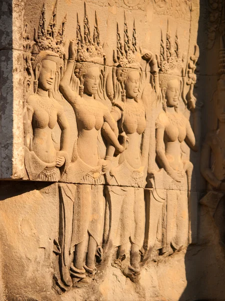 Talla Apsara, Angkor wat — Foto de Stock