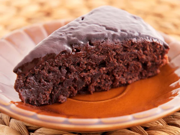 Torta al cioccolato fatta in casa — Foto Stock