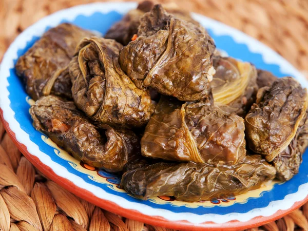 Dolma, hojas de uva rellenas — Foto de Stock