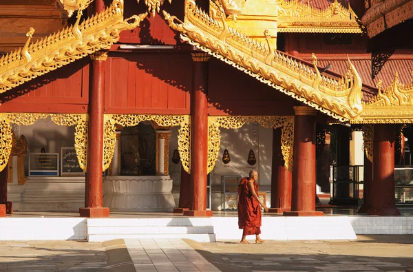 Giovane monaco birmano — Foto Stock