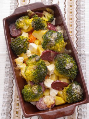 Brocolli ve patates güveç