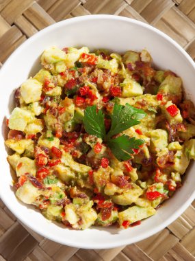 arka plan üzerinde leziz yemek