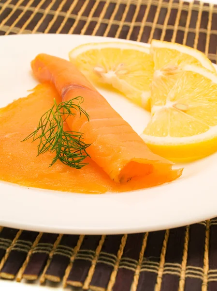 Tasty Smoked Salmon — Stock Photo, Image