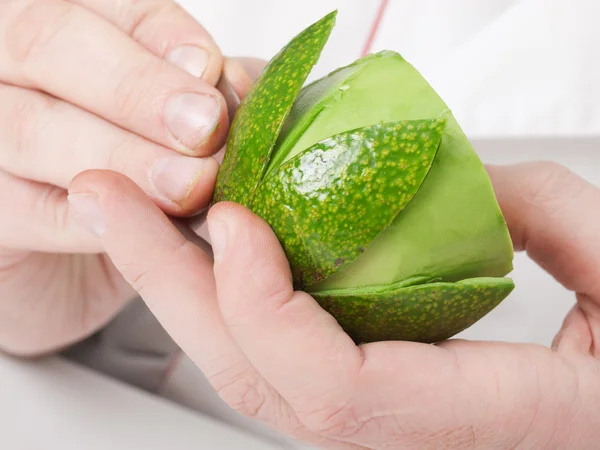 Food carving with avocado — Stock Photo, Image