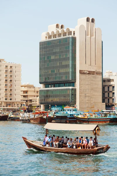 Arabians traveling on Abra — Stock Photo, Image