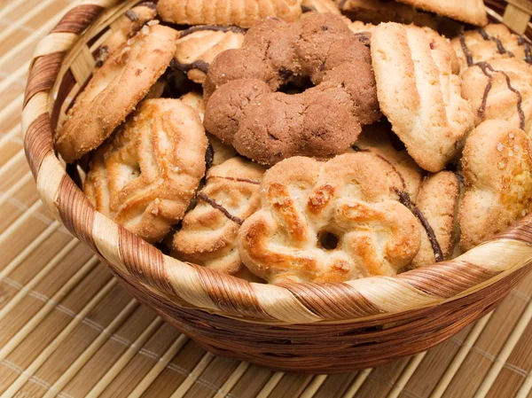 Tasty Cookies on background — Stock Photo, Image