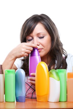 Genç kadın kozmetik