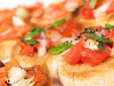 Lezzetli domates bruschetta