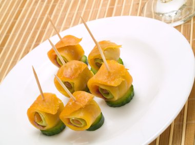 arka plan üzerinde leziz yemek