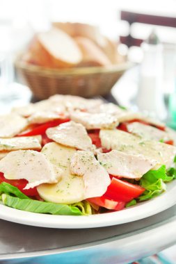 Tonbalıklı Saladerved bir restoranda