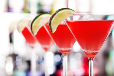 arka plan üzerinde lezzetli içecek