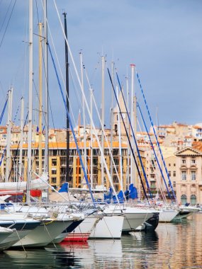 Yacht port in  Marseille clipart