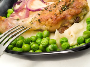 arka plan üzerinde leziz yemek