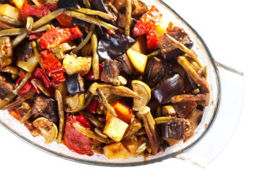 arka plan üzerinde leziz yemek