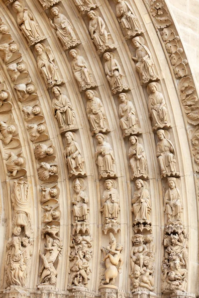 ノートルダム寺院、パリの詳細 — ストック写真