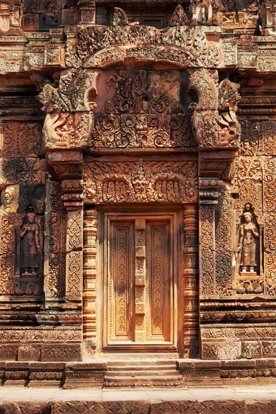 Banteay Srei v Kambodži. — Stock fotografie