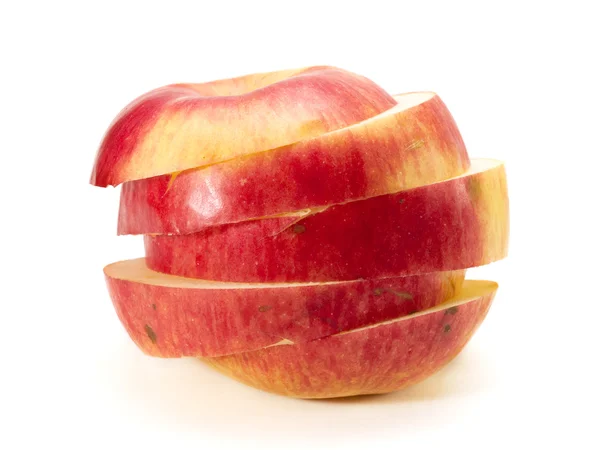 Nakrájené jablko na pozadí — Stock fotografie