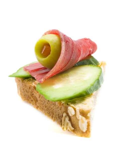 Νόστιμα σάντουιτς σε φόντο — Φωτογραφία Αρχείου