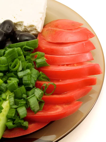 Tomato Salad on background — Stock Photo, Image