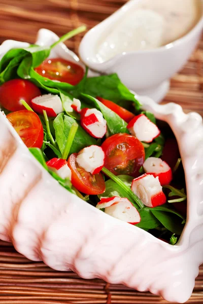 Akdeniz deniz ürünleri salatası — Stok fotoğraf