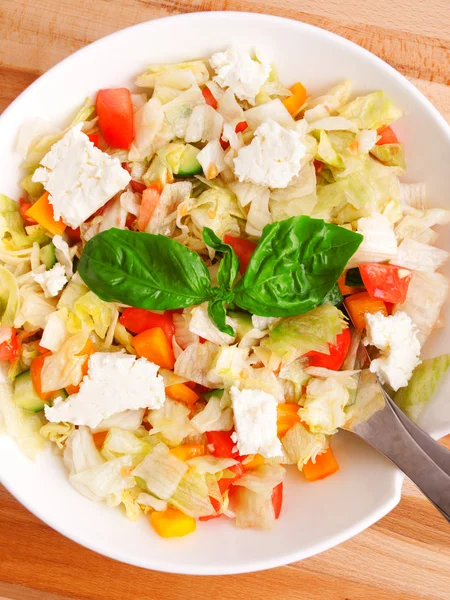 Vegetable salad with peppers — Stock Photo, Image