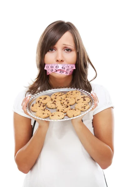 Young woman on  diet — Stock Photo, Image