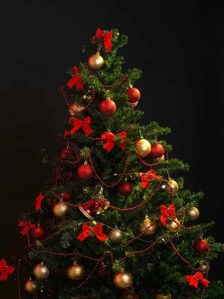 Arka plan üzerinde Noel ağacı süsleme — Stok fotoğraf
