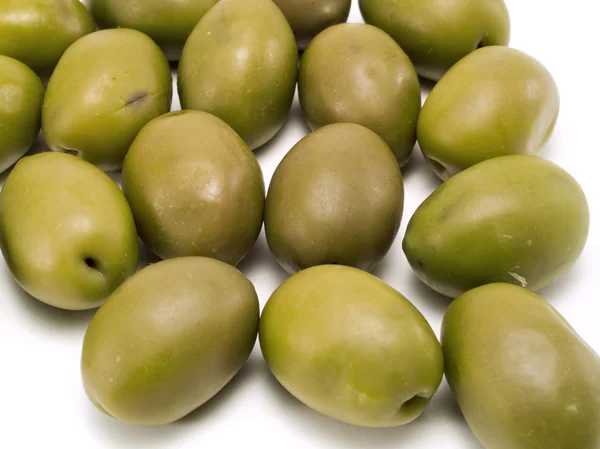 Alimentation aux olives sur fond — Photo