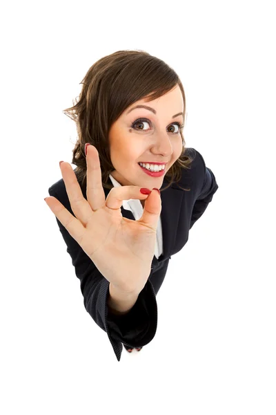 Businesswoman isolated on  background — Stock Photo, Image