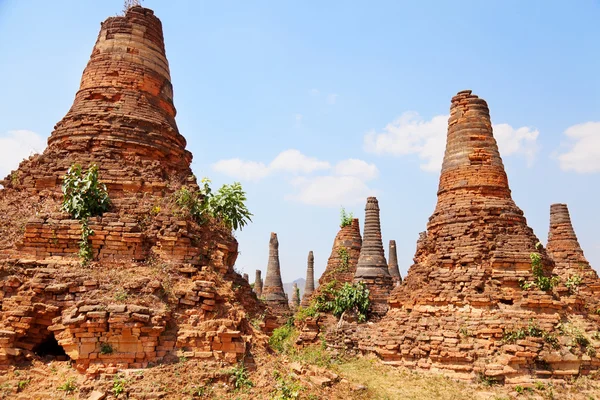 Sagar, Myanmar stupas — Stok fotoğraf