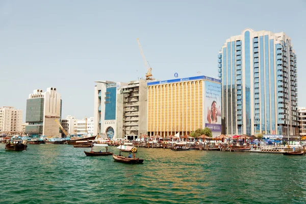 Vista matutina del distrito de Dubai Creek — Foto de Stock