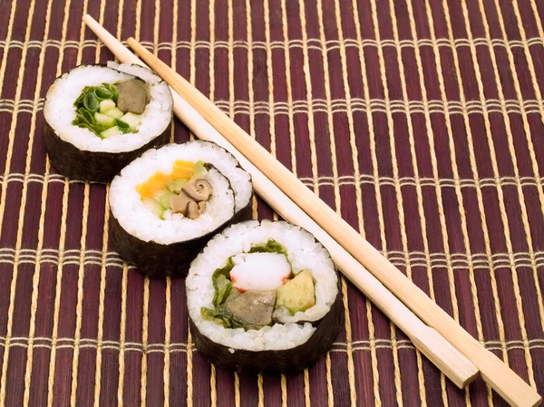 Sutiã asiático sushi — Fotografia de Stock