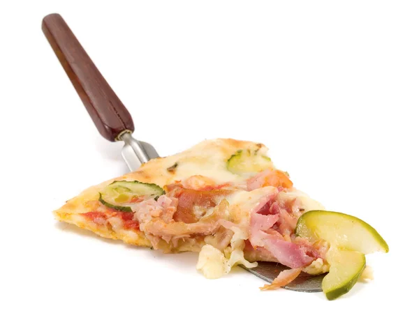 Saborosa pizza no fundo — Fotografia de Stock