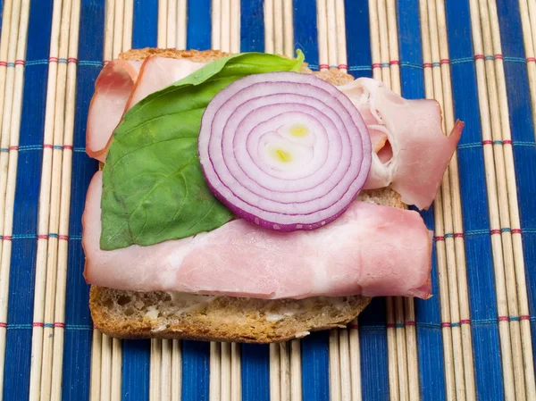 Sandwich with Fillet on background — Φωτογραφία Αρχείου