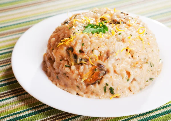 Typical  Risotto with seafood — Stockfoto