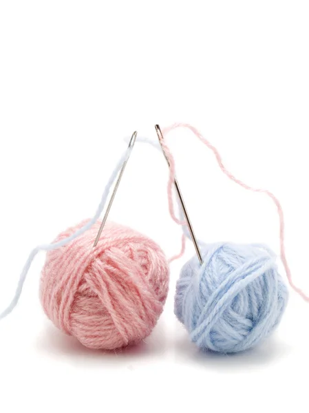 Balls of knitting yarn — Stock Photo, Image