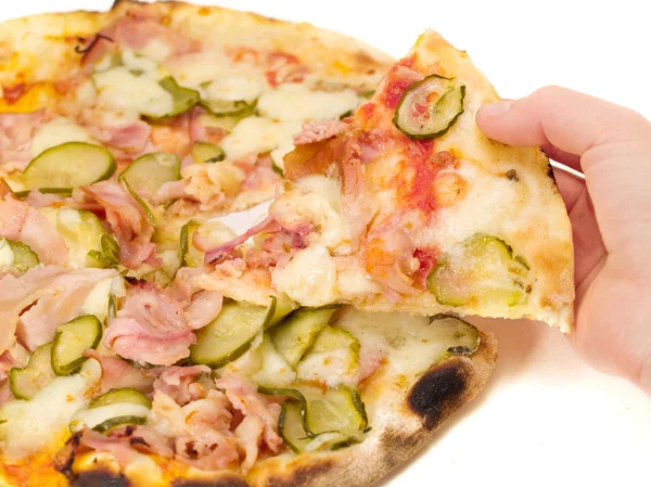 Mangiare Pizza alimentare — Foto Stock