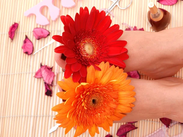 Mujer spa pedicura — Foto de Stock