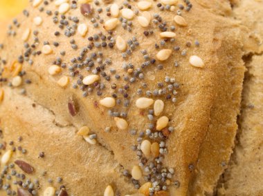 arka plan üzerinde lezzetli ekmek