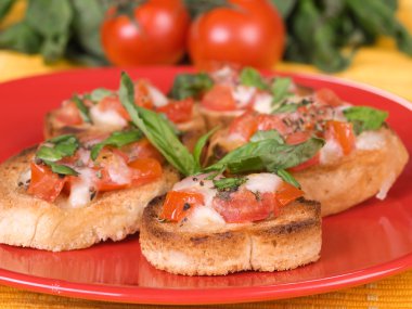 Lezzetli domates bruschetta
