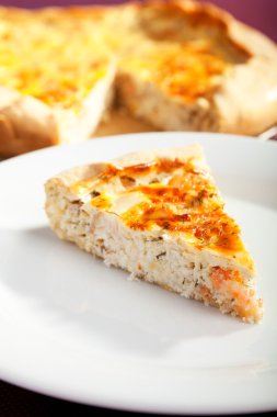 Quiche Lorraine - plaka bir dilimi
